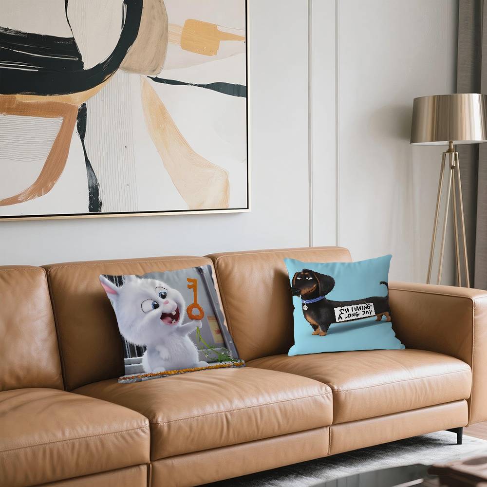 The S-Secret Life Of Pets Pillow Gift Home Office Decoration Bedroom Sofa Car Cushion Cover Case 45x45