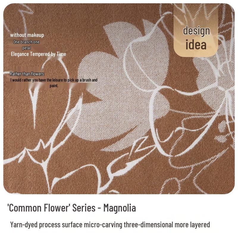 JIUMU Women's Pure Wool Scarf & Shawl - Fan Hua Series