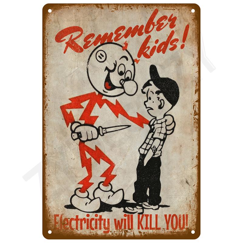 Metal Signs Vintage Metal Plates Posters Retro Wall Art Bar Accessories Mancave Tin Sign Room Luxury Home Decor Item Decorations