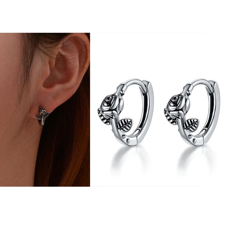 2 Stück/1 Paar Herrenohrringe Einzigartiges Design Kleine Creolen für Damen Edelstahl Vintage Farbe Punk Gothic Trend Schmuck