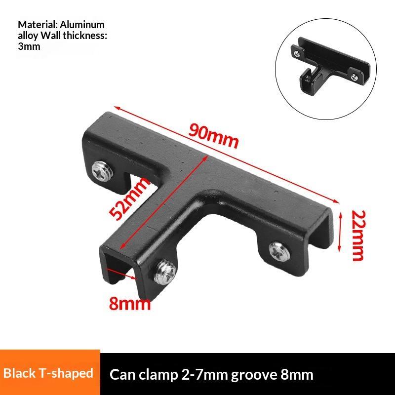 1 Pcs New Aluminum Alloy Angle Corner Code Tcross Reinforced Ltype Hardware Glass Clip Tile Fixing Clip