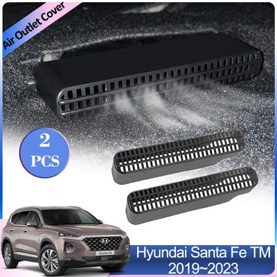Für Hyundai Santa Fe TM 2019 ~ 2024 2024 Klimaanlage Outlet Abdeckung Belüftung Auto Unter Rücksitz Auspuff Innen Zubehör