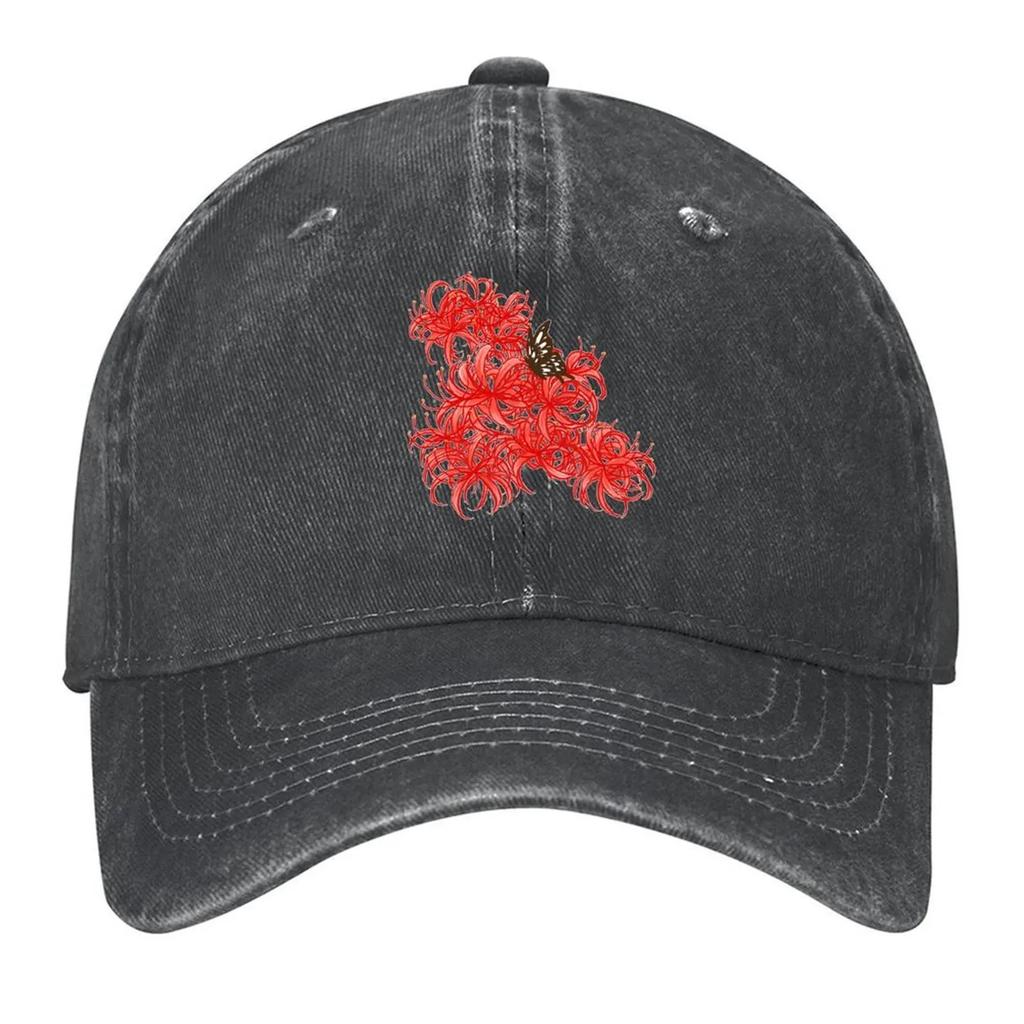 Red Spider Lily Baseball Cap birthday tea Hat hats on offer fashionable Womens Golf Clothing Mens