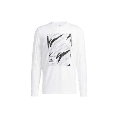 Alphabet Print Casual Long Sleeve T-Shirt Men Tops White HE4788