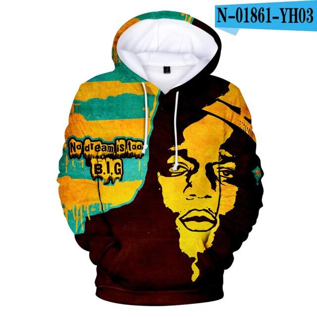 Biggie Smalls Mens Hoodie Big Hip-Hop The Notorious B.I.G Biggie Smalls Mens Hoodie Big Hip-Hop The Notorious B.I.G