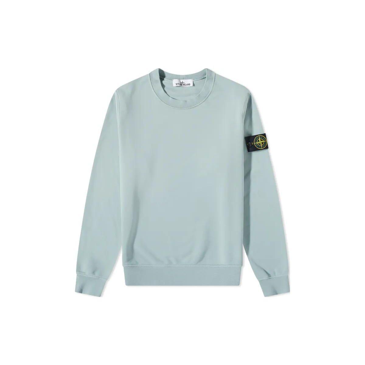 

Stone Island Logo Sweatshirt Sky Blue Men Streetwear 101563051-V0041 XXXL
