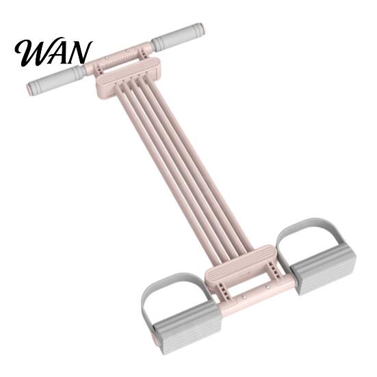 Oefenweerstandsbanden Pedaalband met Handvat, Verstelbare Buik Taille Arm Benen Krachttraining Workout Band, Sit-Up Spantouw Enkel