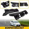 1 Pair Black ABS Front Bumper Support Brackets (Left & Right)