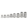 Hex Socket Insert Nuts 10pcs Threaded Embedded Fasteners Heavy Duty Hardware for Woodworking Cabinet Furniture Installation