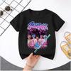 KPop Demon Hunters 2026New Saja Boys Cartoon Boys T-shirt Round Neck Fashion Casual Top Children's T-shirt Kids Clothing
