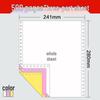 Huqiu Multi-part Dot Matrix Printer Paper: Two to Five Parts, Two to Four Folds, 500 Sheets