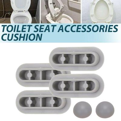Toilet Seat Shock-proof Buffers Bumpers Replacement For Pads Accessories Parts 4Pcs Seat 2PcsTop Cover Toilet Repair Parts