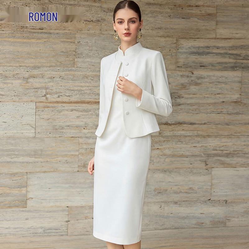 Completo da donna in Tencel e Lana Stile Cinese Nuovo Business