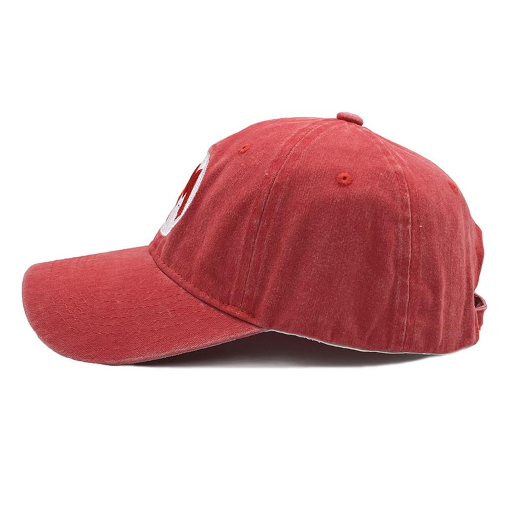 Washed Letter Embroidered Baseball Cap Cartoon Casual Hat Fashion Letter Sun Visor Hat