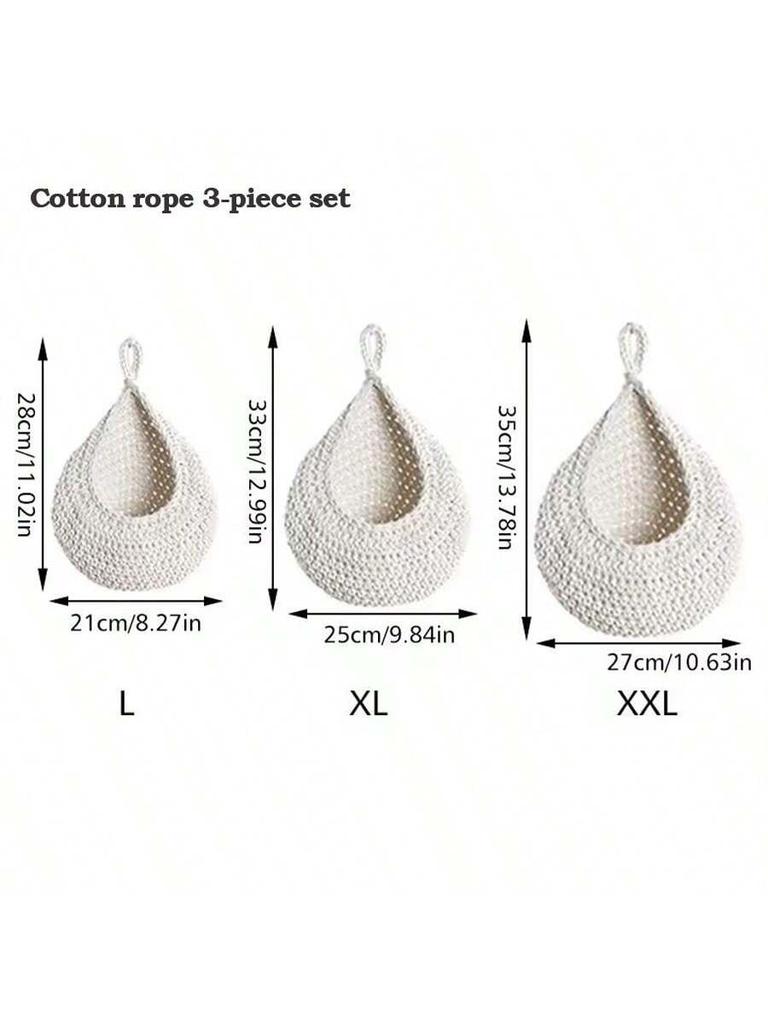 An der Wand befestigter Gemüsekorb, Obst- und sonstiger Korb, natürlicher geflochtener Aufbewahrungskorb, Küchenaufbewahrung, Heimdekoration