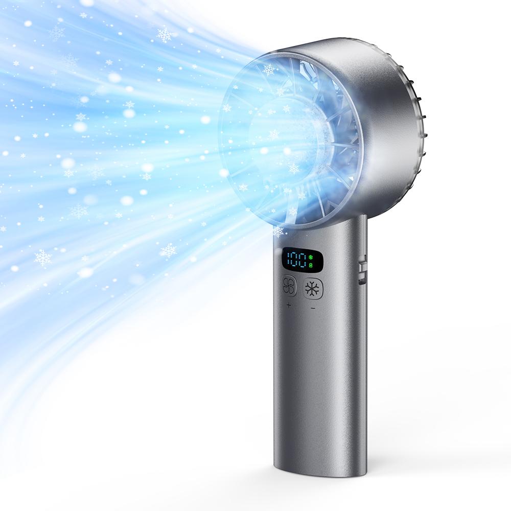Refrigeration high-speed handheld fan with 100 gears and 5200mAh ultra long battery life portable summer small fan