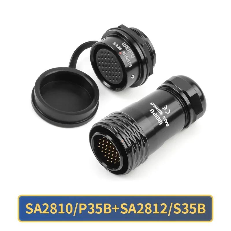 

WEIPU SA28 Водонепроникний IP67 Роз єм M28 2 3 4 7 8 9 10 12 16 17 20 24 26 35 Контактний Авіаційний Штекерний Роз єм Задня Гайка Гніздовий Роз єм Панельний