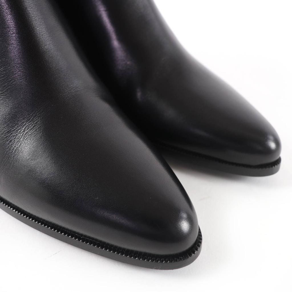 Excellent CELINE short boots Jacno side-gore leather Chelsea boots 37 327653002C Used