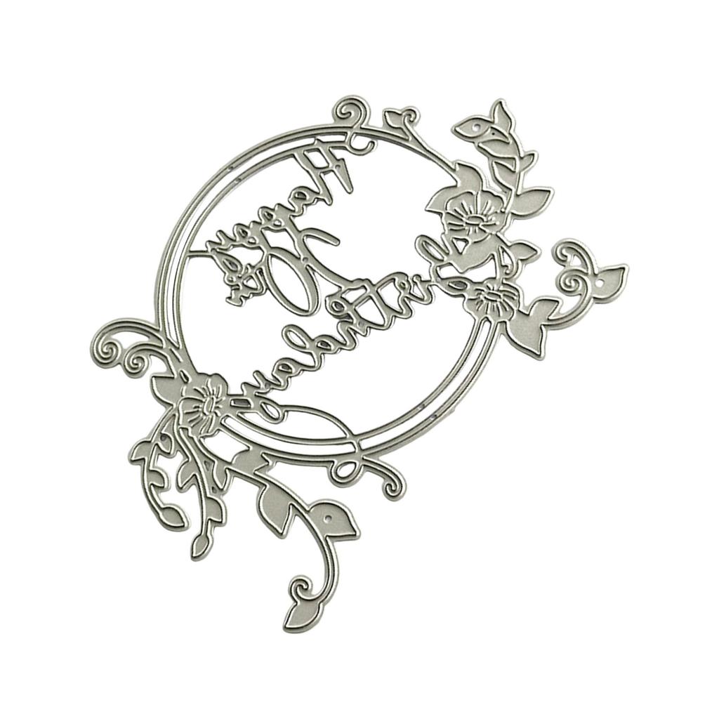Happy 20th Birthday Metal Die Cuts Carbon Steel Cutting Dies Embossing Stencils for Card Photo Scrapbooking Decorations