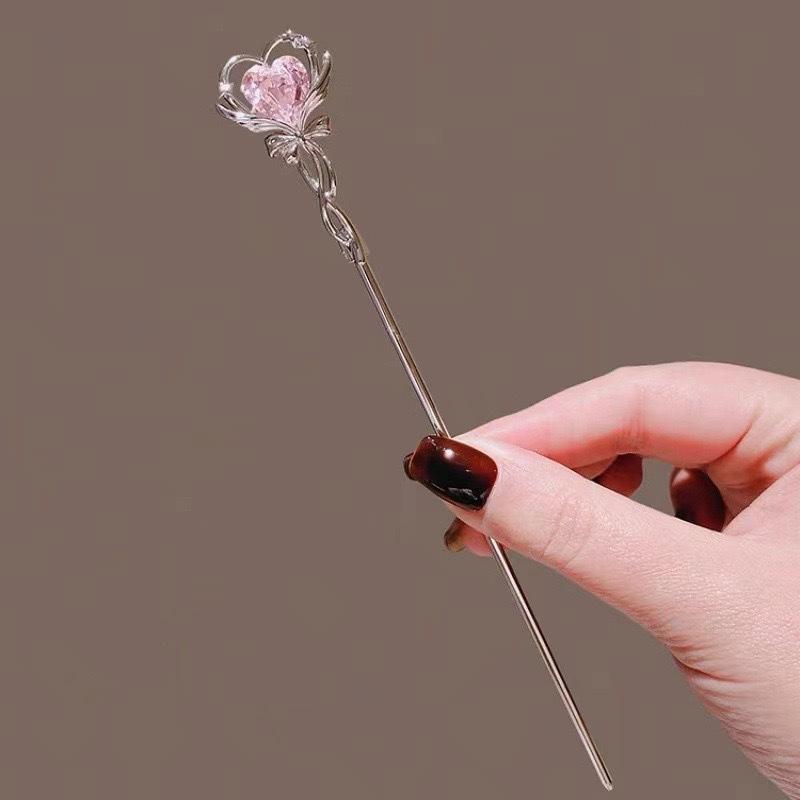 Cute Magic Wand Duckbill Hair Clip Girly Soft Edge Bangs Side Clip Hair Accessory for Teen Girls School Daily Wear