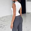 New Deep V-neck Lace Patchwork Tank Tops Women Slim Fit Sexy Sleeveless Vest Fashion Elegant White Tops Sexy Casual Simple Clothing