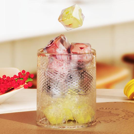 Yousheng 2-In-1 Ice Maker Water Bottle Quick Ice Making Portable Ice Maker Kettle with Straws Touch-Free Silicone Ice Cube Trays for Outdoor