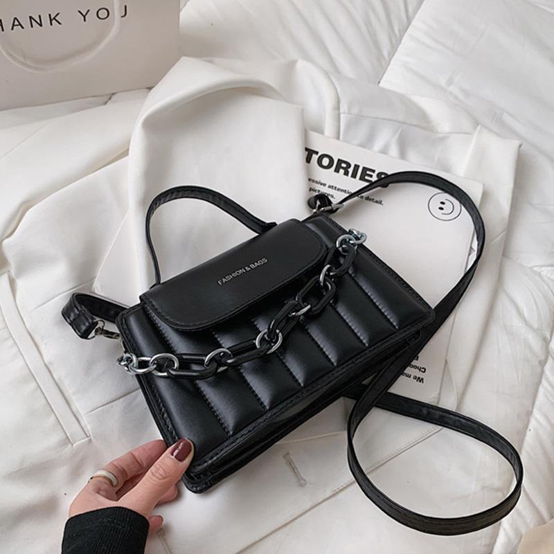 

Роскошные сумки-мессенджеры с цепочками для женщин из искусственной кожи, новые повседневные сумки с верхней ручкой, брендовые сумки