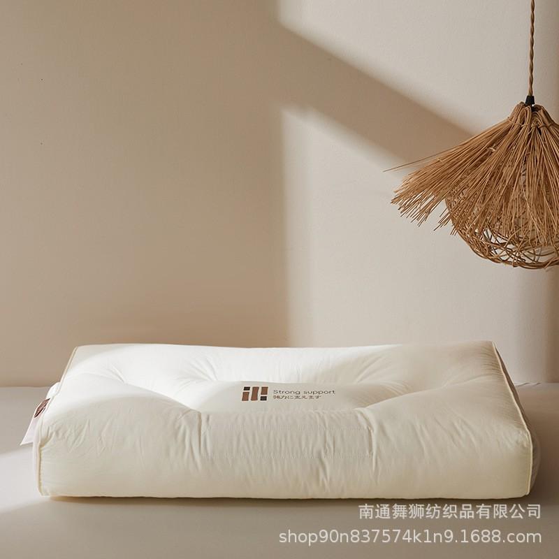 Ergonomic Cervical Support Pillow With Bamboo Fiber Layer Memory Foam Alternative Neck Pain Relief Better Sleep