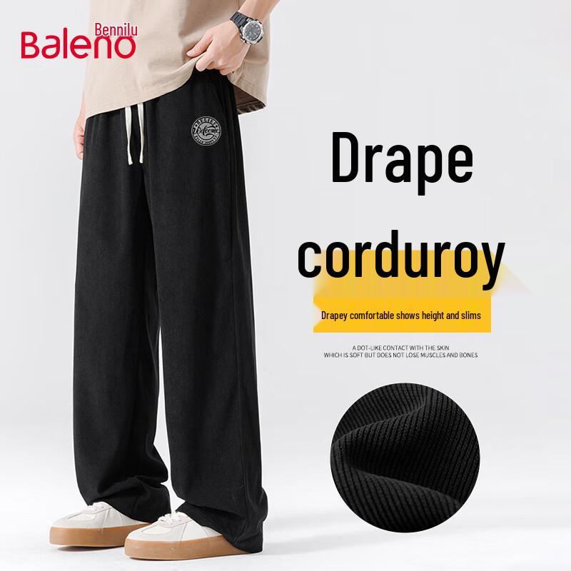 

Baleno Men s 2025 Autumn Corduroy Straight-Leg Casual Pants 5XL