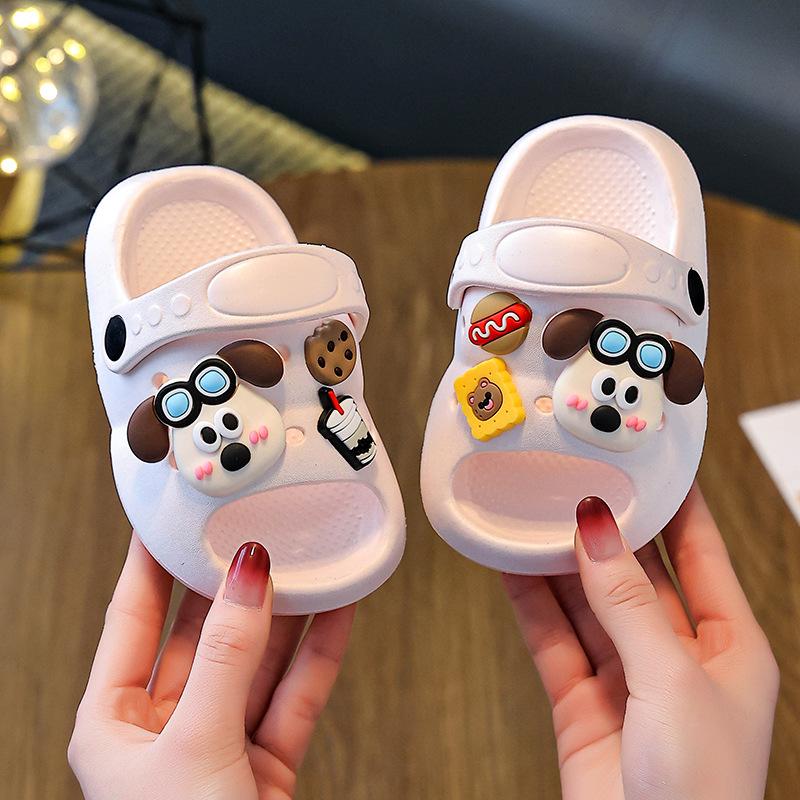 EVA Women's Summer Cartoon Cute Non-slip Indoor Bathing Thick-soled Slippers, Baby Sandals