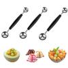 1/4Pcs Stainless Steel Double Ended Headed Fruit Icecream Ball Spoon Diameter Melon Baller Fruit Vegetable Tools 4