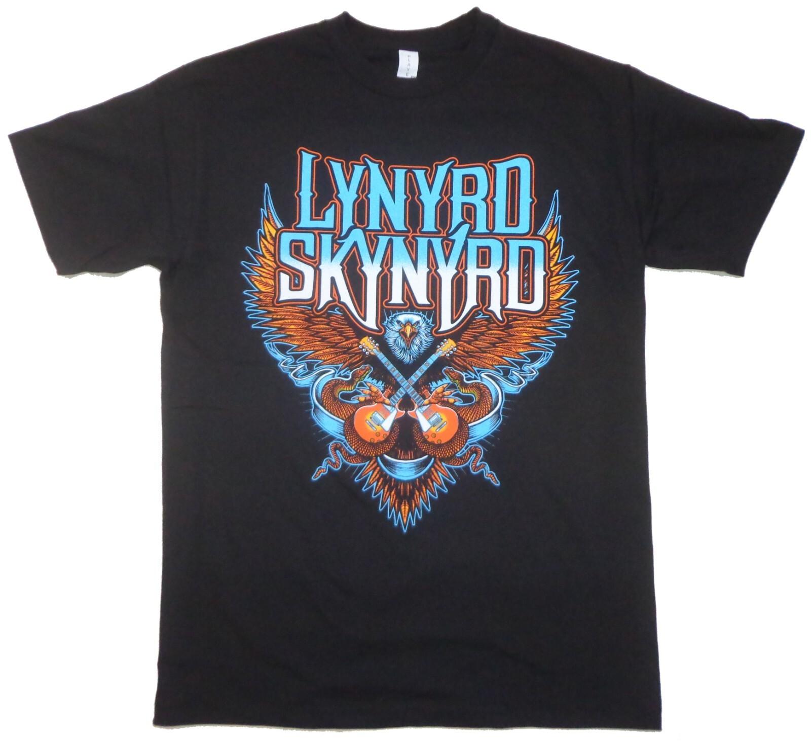 LYNYRD SKYNYRD - Eagle Guitars - T Shirt Mens Womens Tees Top S-M-L-XL-2XL Brand New T Shirt Mens Womens Tees Top 2XL