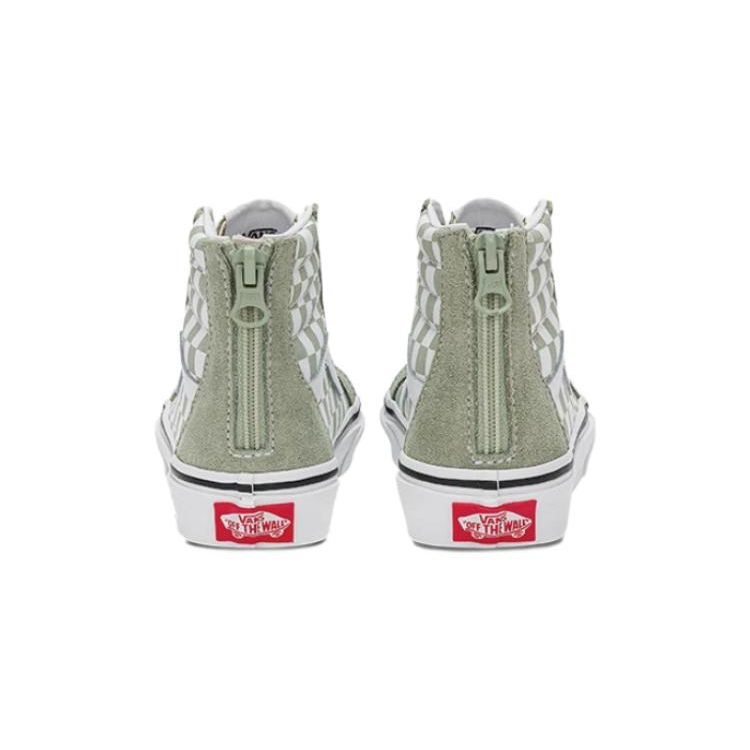 Vans Sk8 Comfortable Durable High-Top Kids Skate Shoes Kids Sneakers Green VN0A4BUXUDP