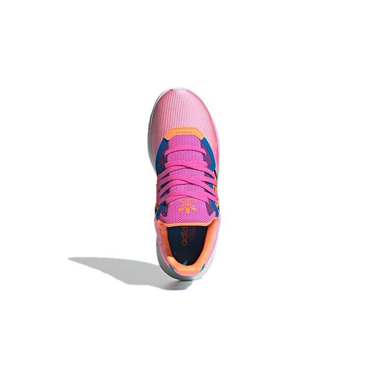 Adidas Originals Flex Collection J Abrasion Resistant Low top Kids Lifestyle Shoes Pink Blue FX5332