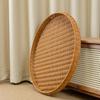 Hand-Woven Round Bamboo Basket for Drying and Storing Vegetables, Fish, and Dried Goods