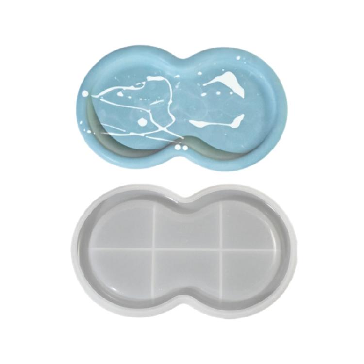 Plate Dish Silicone Mould Tray Coaster Epoxy Resin Mold DIYs Craft Jewelry Holder