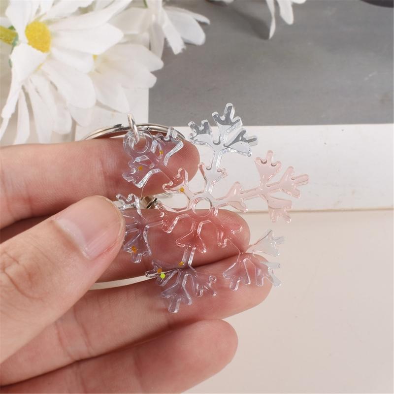 Premium Silicones Snowflake Pendant Molds High Temperature Resistant For Handmade Soap Candle Christmas Craft