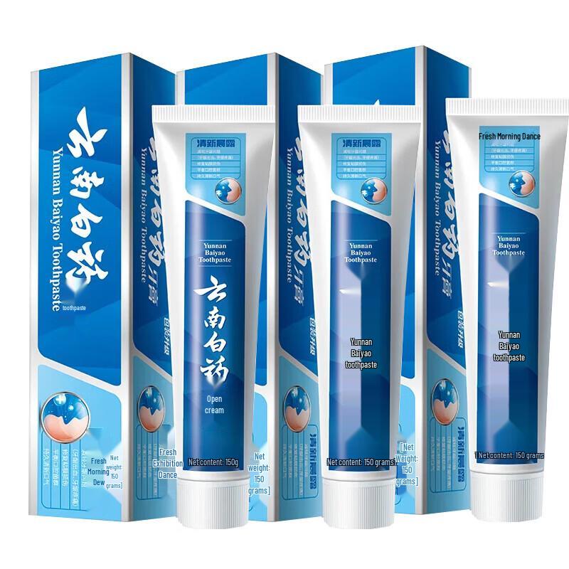 

Yunnan Baiyao Probiotic Toothpaste, Fresh Morning Dew (3-Pack)