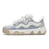 Anta Wave Comfortable Casual Non-Slip Wear-Resistant Low-Top Skate Shoes Women sneakers White Gray 122438095-1