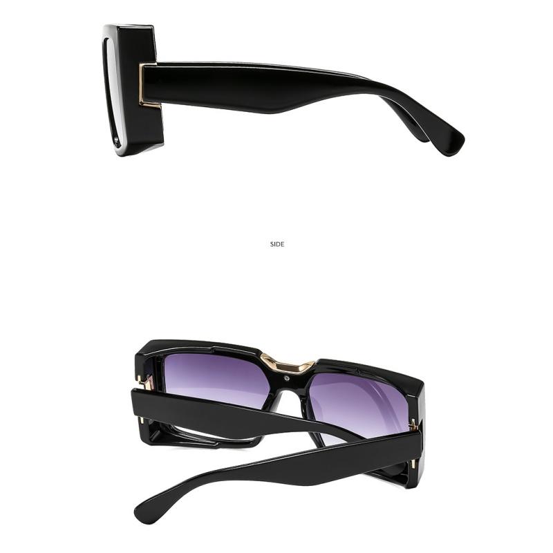 Women's sunglasses, men's and women's fashion square large-frame sunglasses