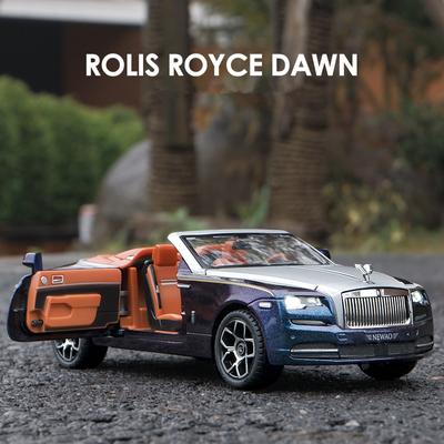 LYZRC New 1:24 Rolls Royces Dawn Alloy Luxy Car Model Diecasts Metal Toy Vehicles Car Model Simulation Sound and Light Childrens Toys Gift