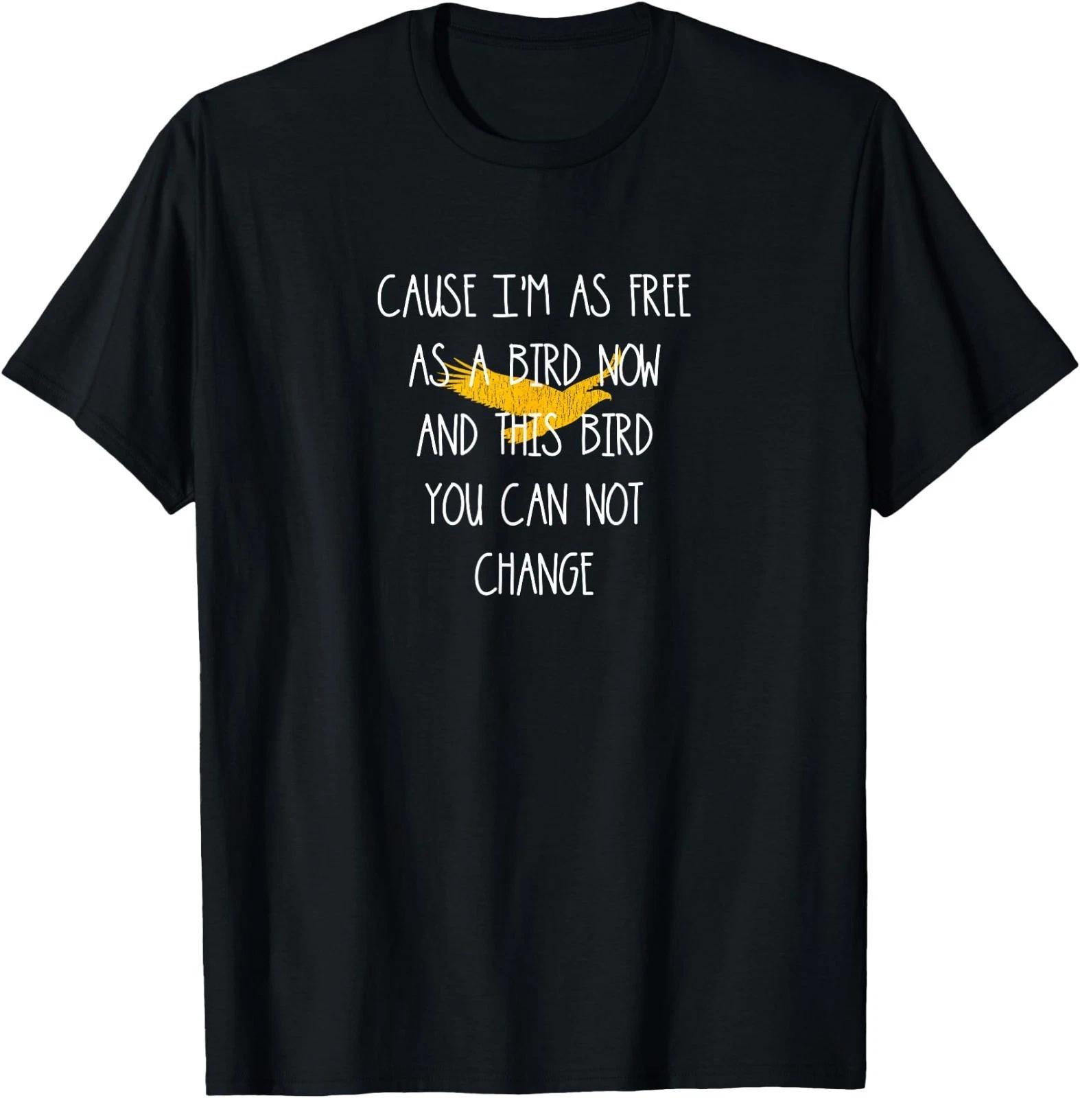 LyricLyfe Shirt Free Bird Ronnie Van ZANT & Allen L. Collins T-Shirt M