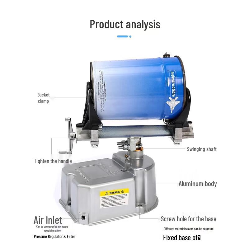 Industrial Pneumatic Paint Ink Mixer Shaker (1-5L) CN Plug (adapter Included)