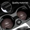 2PCS Car Coaster Anti-slip Water Cup Holder Pad For Opel Zafira Meriva Mokka Grandland Antara Ampera Vivaro Corsa Astra Insignia