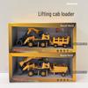 Kids' Large Inertial Engineering Toy: Light & Sound Excavator with Log Grapple