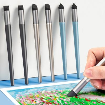 Stylo à frotter spécial Pastel à l'huile, 3 pièces, tête souple, éponge de Transition, stylo à bille, brosse de peinture, outil, fournitures d'art