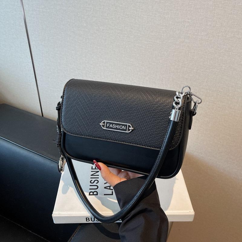 

High-end small square bag women s new summer versatile messenger bag single shoulder underarm bag чёрный