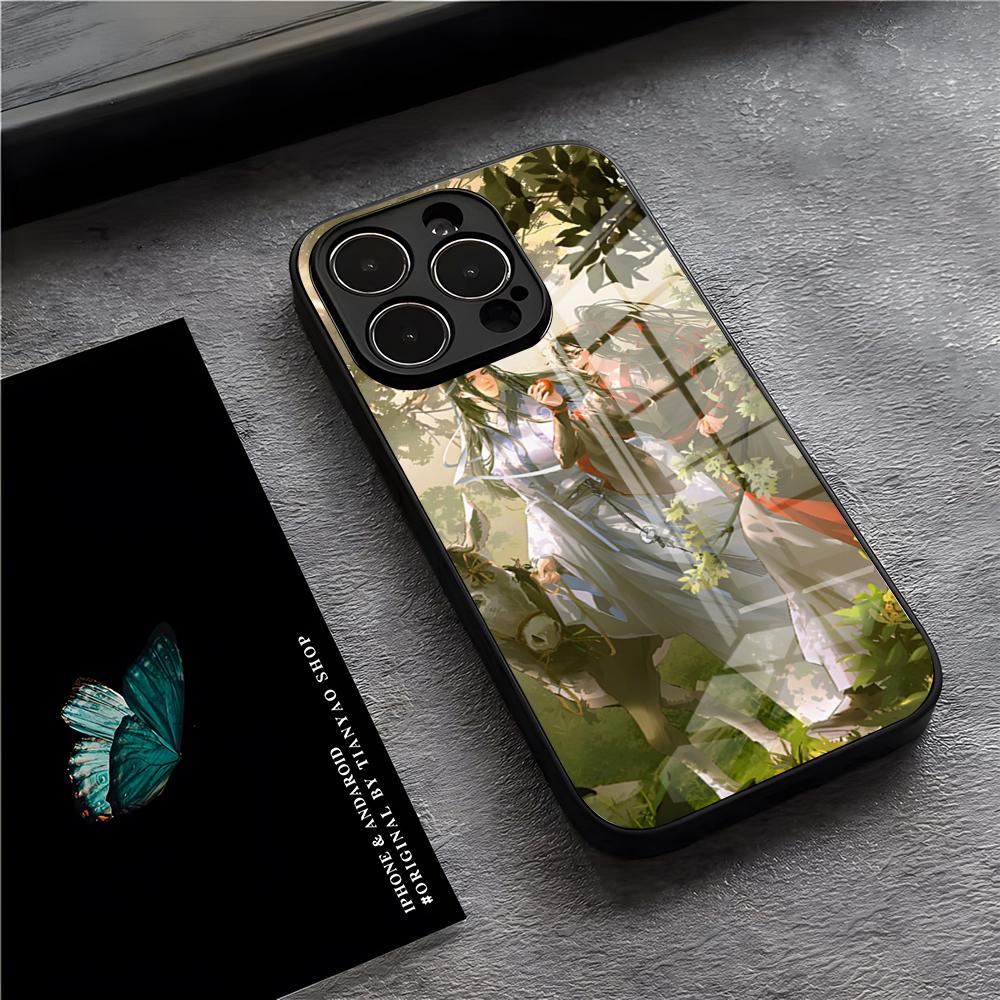 Mo Dao Zu Shi Phone Case For IPhone 17 Pro Max 15 Pro 16 14 Plus 12 13 Mini 11 Pro Shockproof Glass Cover
