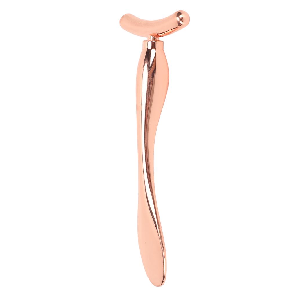 Eye Cream Applicator Rose Gold T Shape Scoop Dual Head Promote Absorption Reduce Edema Eye Cream Massage Wand Stick