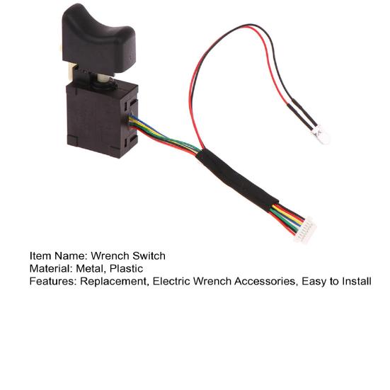 Yousheng Brushless Electric Wrench Switch Electric Drill Speed Control Trigger Switch Electric Wrench Replacement Parts Accessories